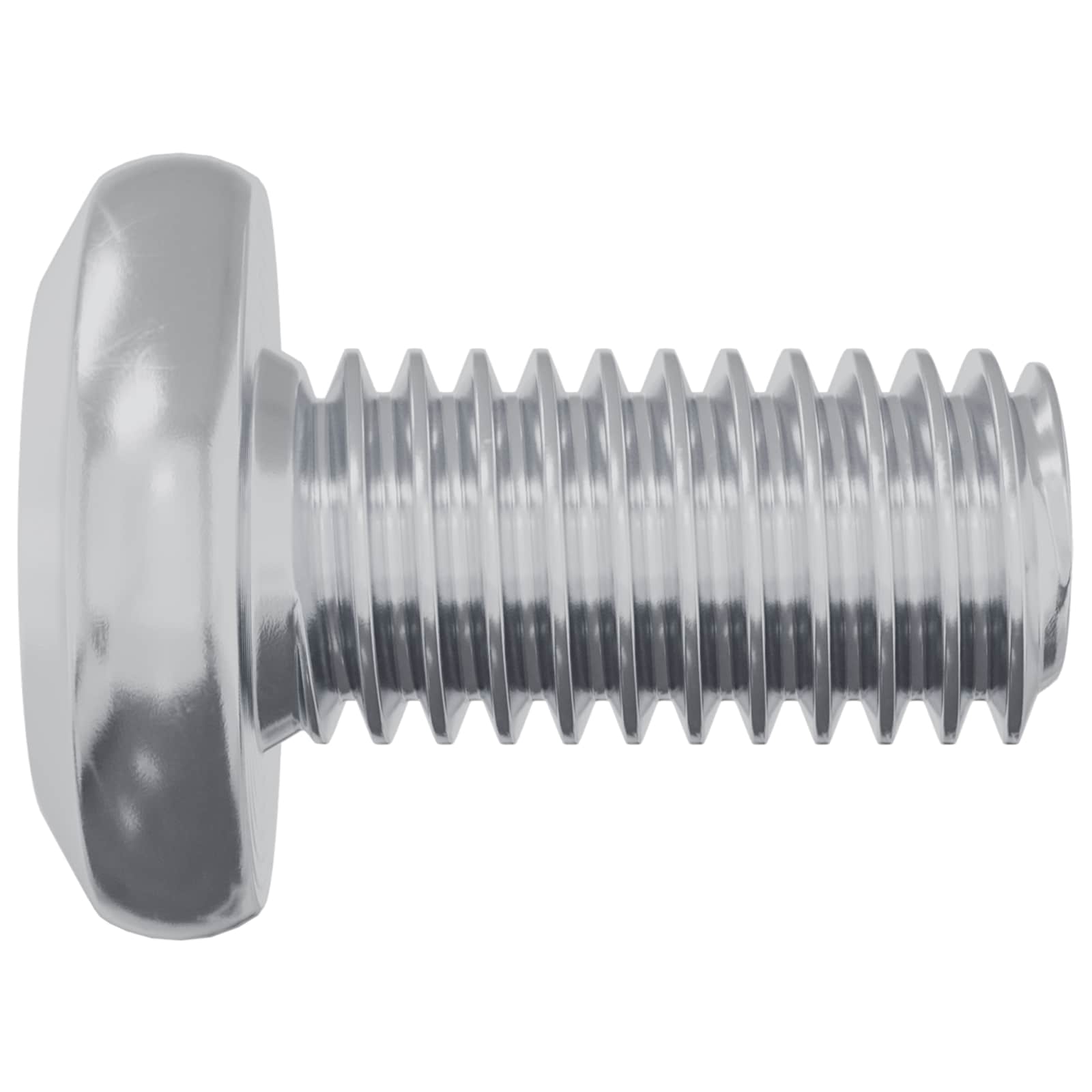 Schraube mit Sperre Uni 2 pcs Silber M6 x 12 mm Stahl