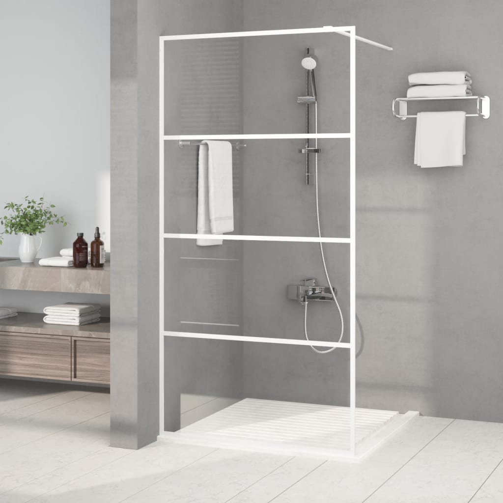 Duschwand für Begehbare Dusche mit Klarem ESG Glas 80x195 cm