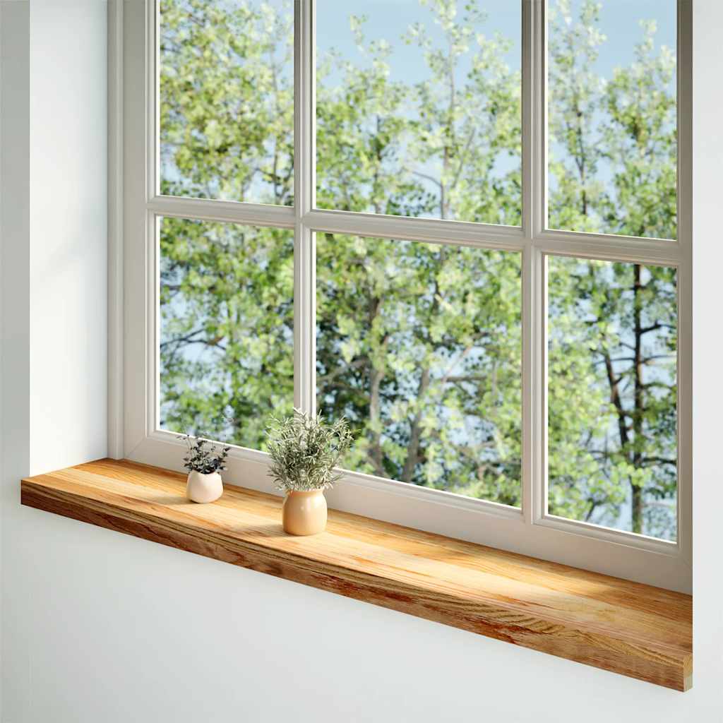 Fensterbänke 2 Stk. Unbehandelt 160x25x2 cm Massivholz Eiche