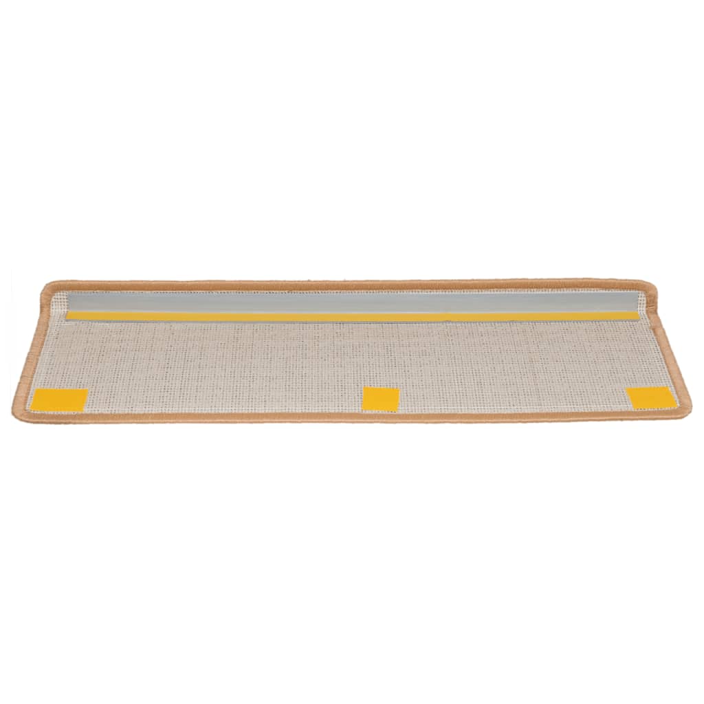 Stufenmatten 15 Stk. 65x21x4 cm Grau Rechteckiger Rand