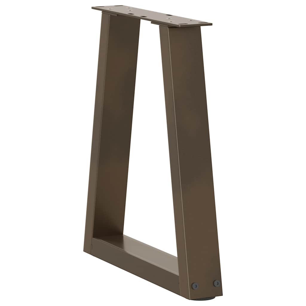 Couchtischbeine V-Form 2 Stück Schwarz 30x(30-31,3) cm Stahl