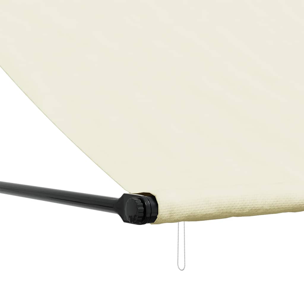 Markise Einziehbar Anthrazit 100x150 cm Stoff und Stahl