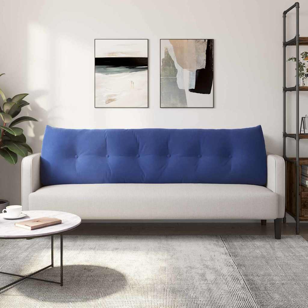 Rückenkissen Blau 45 x 24 x 50 cm Samt