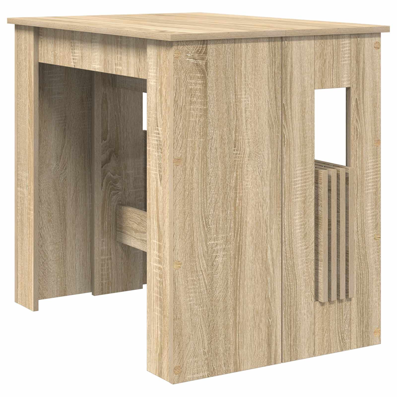 Esstisch 180 x 85 x 75 cm Holzwerkstoff Schwarze Eiche