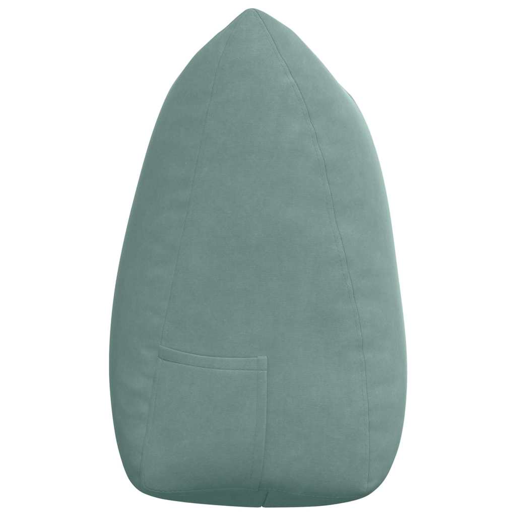 Rückenkissen Blau 45 x 24 x 50 cm Samt