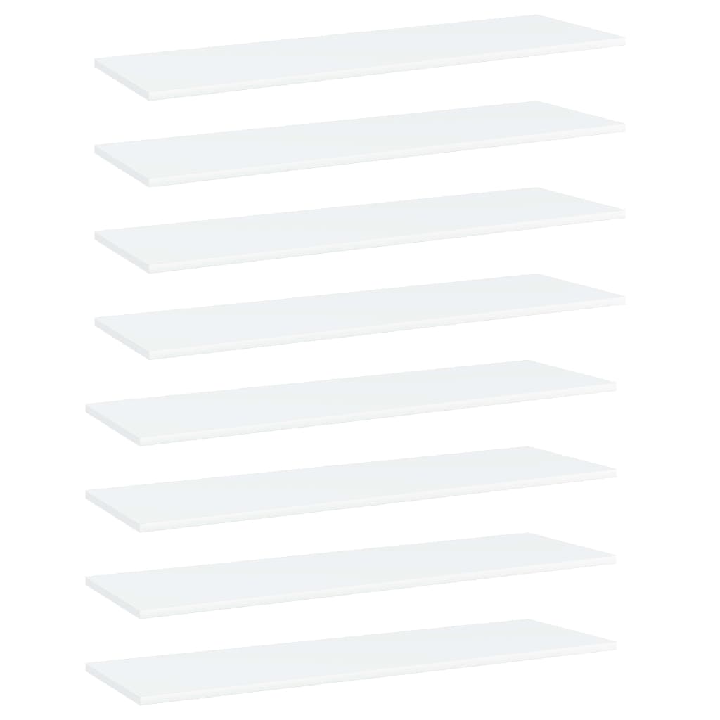 Bücherregal-Bretter 4 Stk. Weiß 40x10x1,5 cm Holzwerkstoff