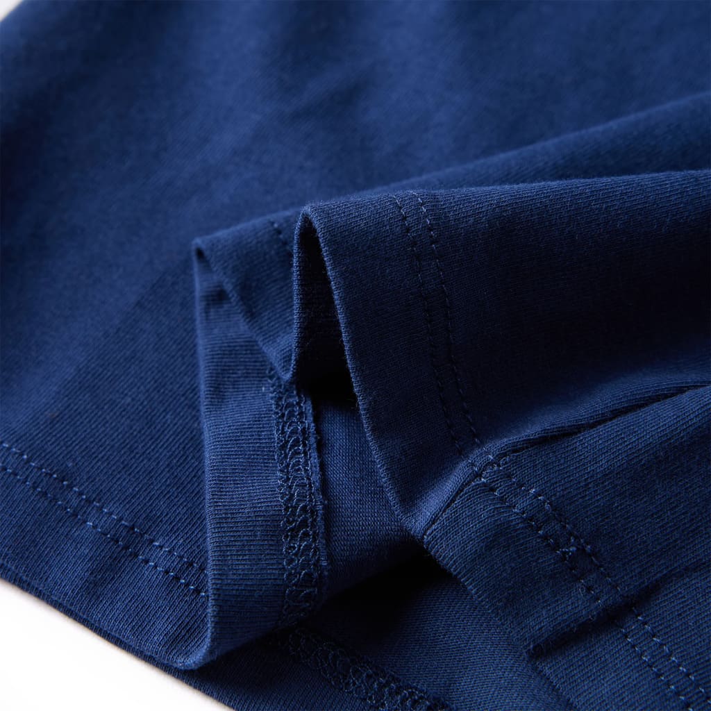Kinder-Langarmshirt Marineblau 116