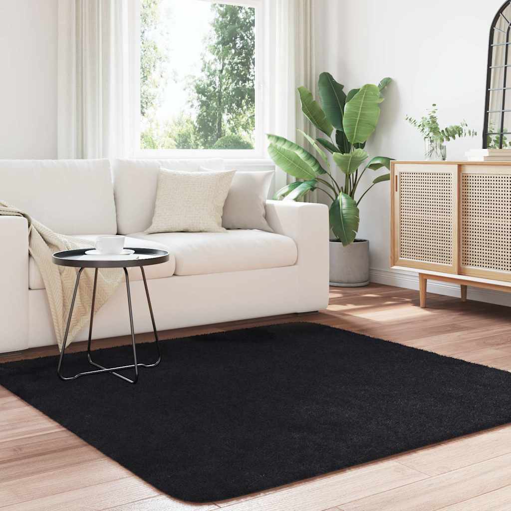 Teppich Shaggy Hochflor NAVARRA Beige 60x100 cm Polyester