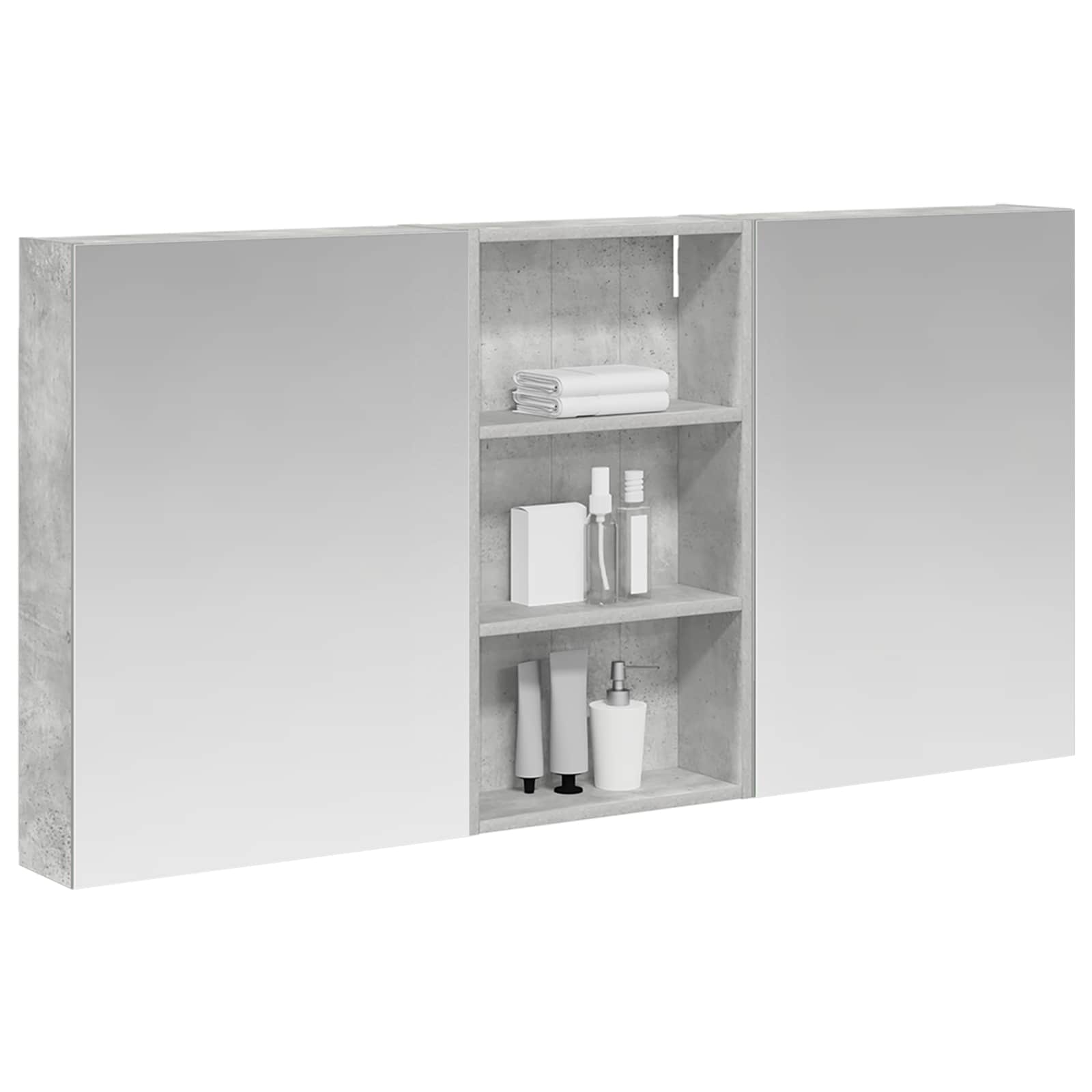 Badezimmerschrank-Set 3 pcs 80 x 10,5 x 50 cm Holzwerkstoff