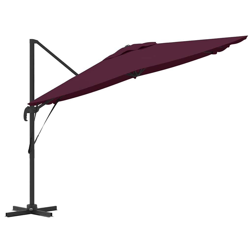 Roma Parasol Beige 286 x 284 x 265 cm Aluminium und Polyester