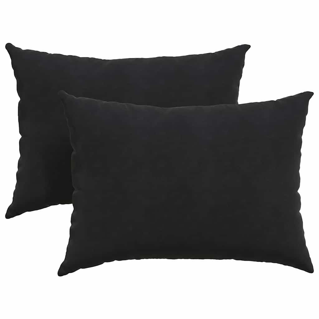 Sofakissen 2 Stück Blau 50 x 30 cm Cordstoff