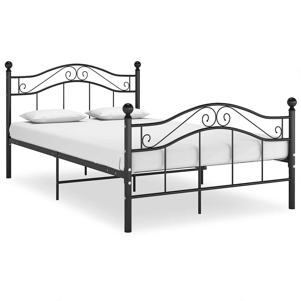Bett Weiß Metall 120x200 cm
