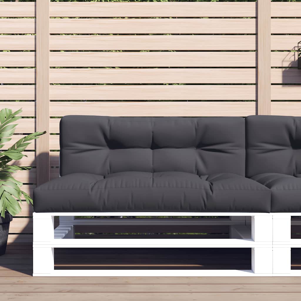 Palettenkissen Anthrazit 50x40x12 cm Stoff