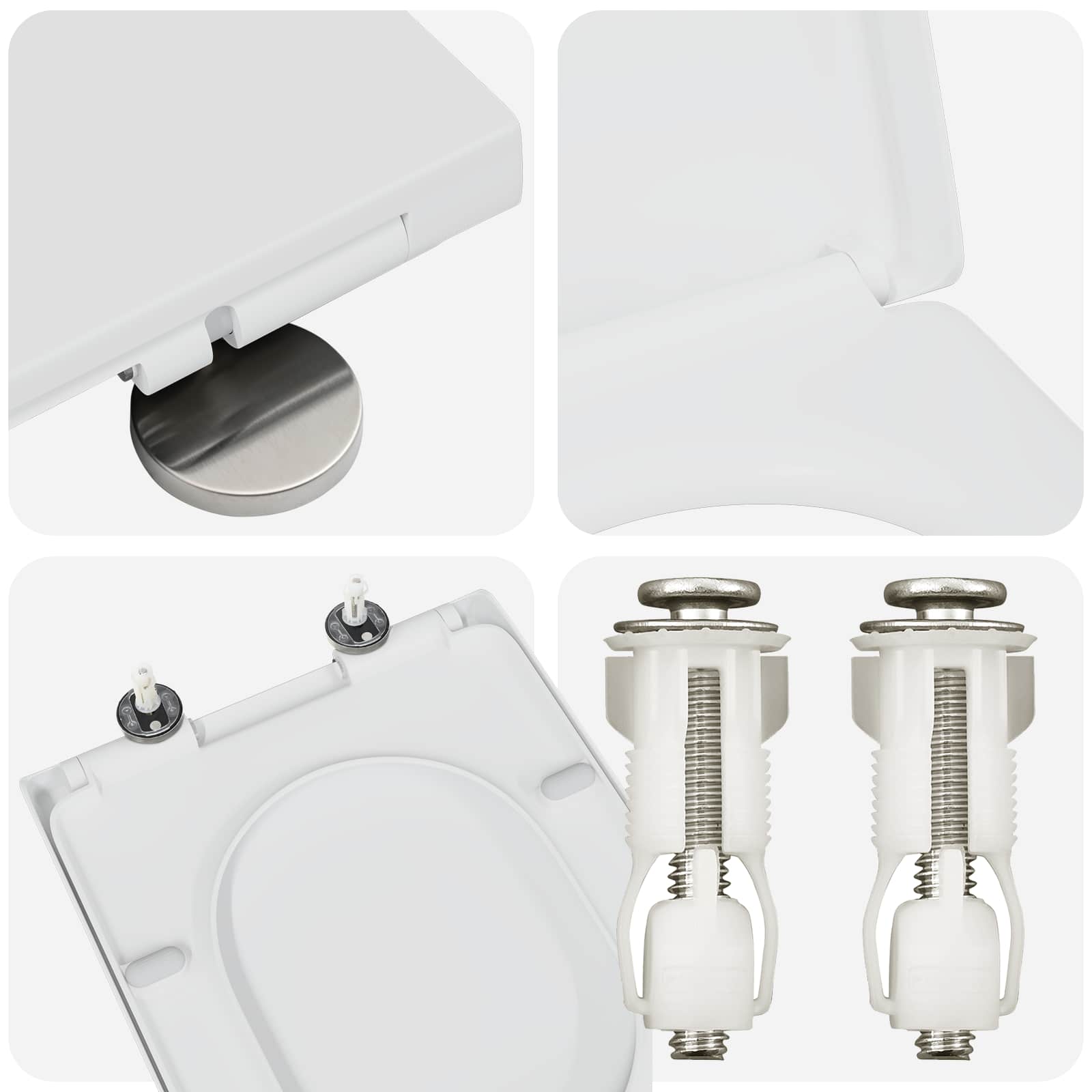 Toilettensitz Anthrazit 49 x 36 x 4 cm Duroplast