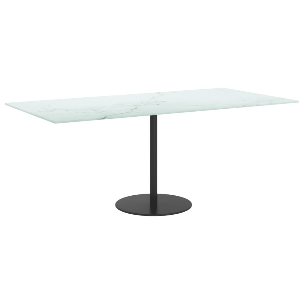 Tischplatte aus gehärtetem Glas quadratisch 700x700 mm