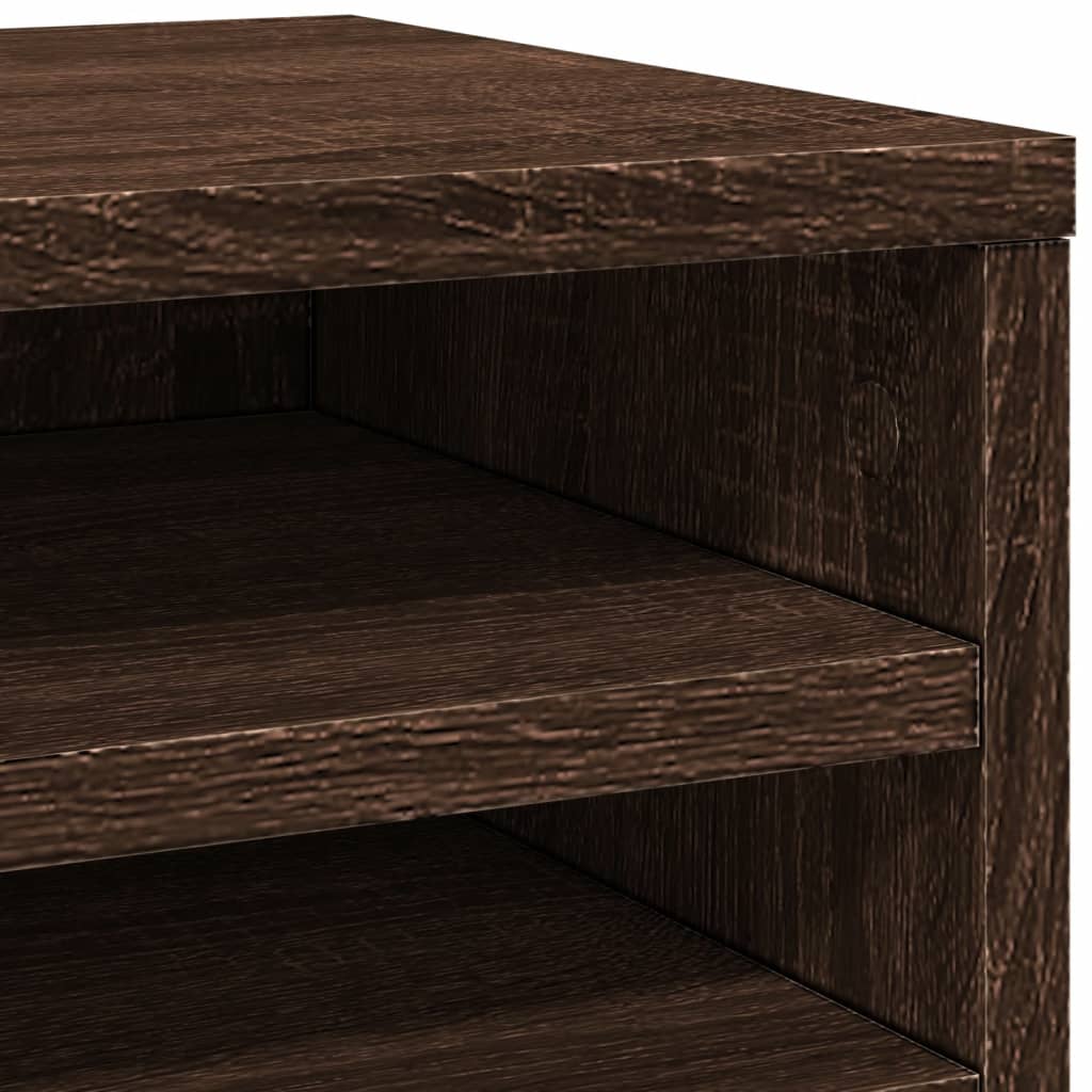 Schreibtisch-Organizer Weiß 36x26x29,5 cm Holzwerkstoff