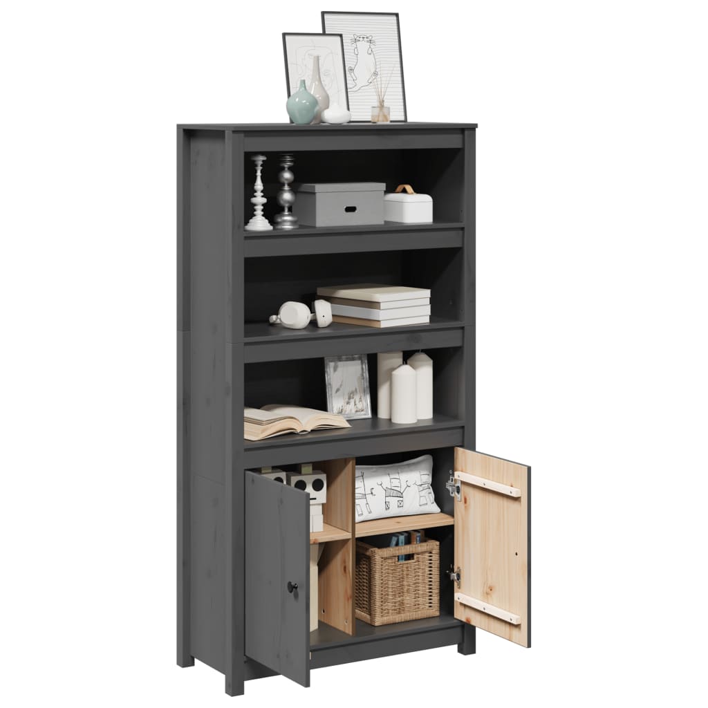 Highboard 80x35x154 cm Massivholz Kiefer