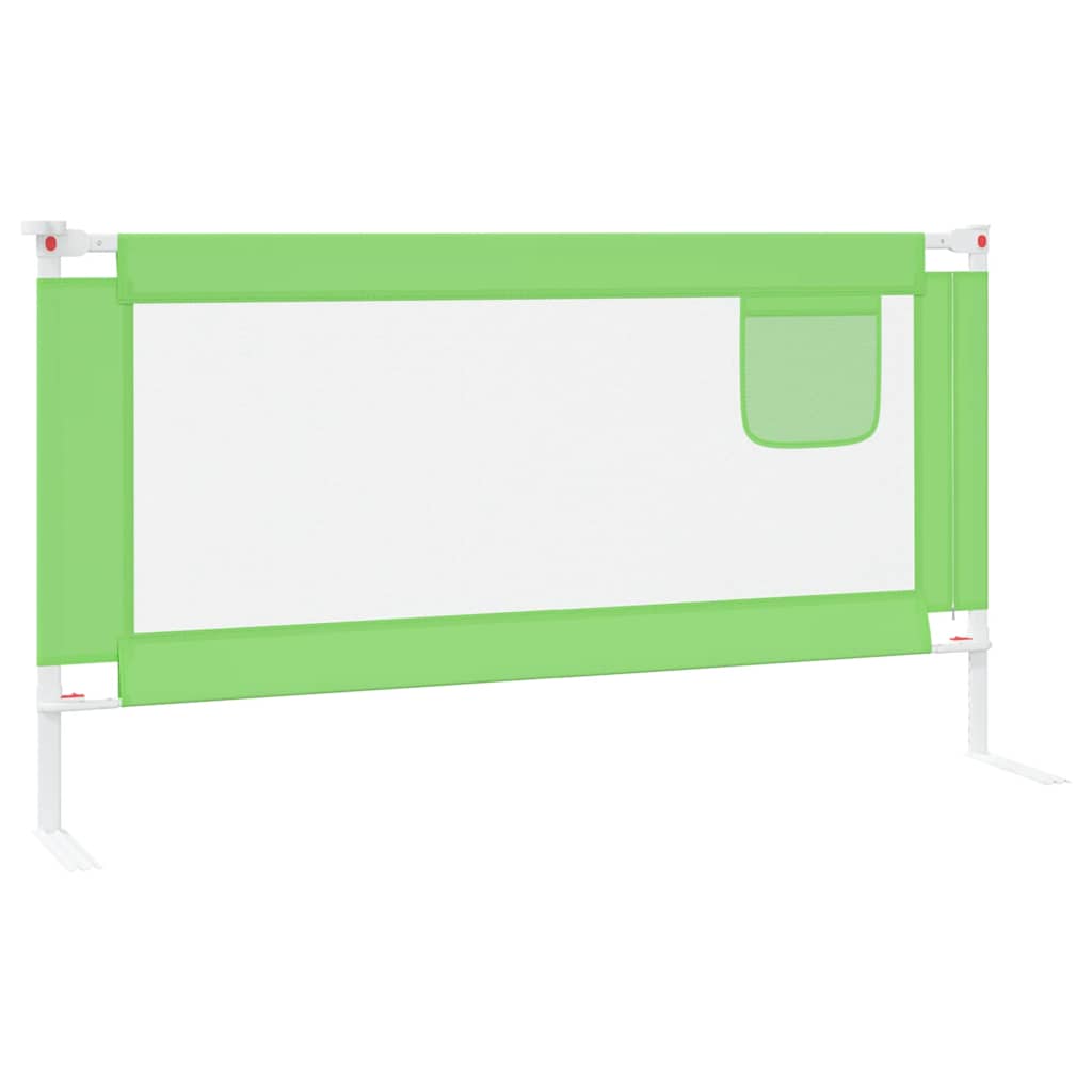 Kleinkind-Bettschutzgitter Grün 90x25 cm Stoff