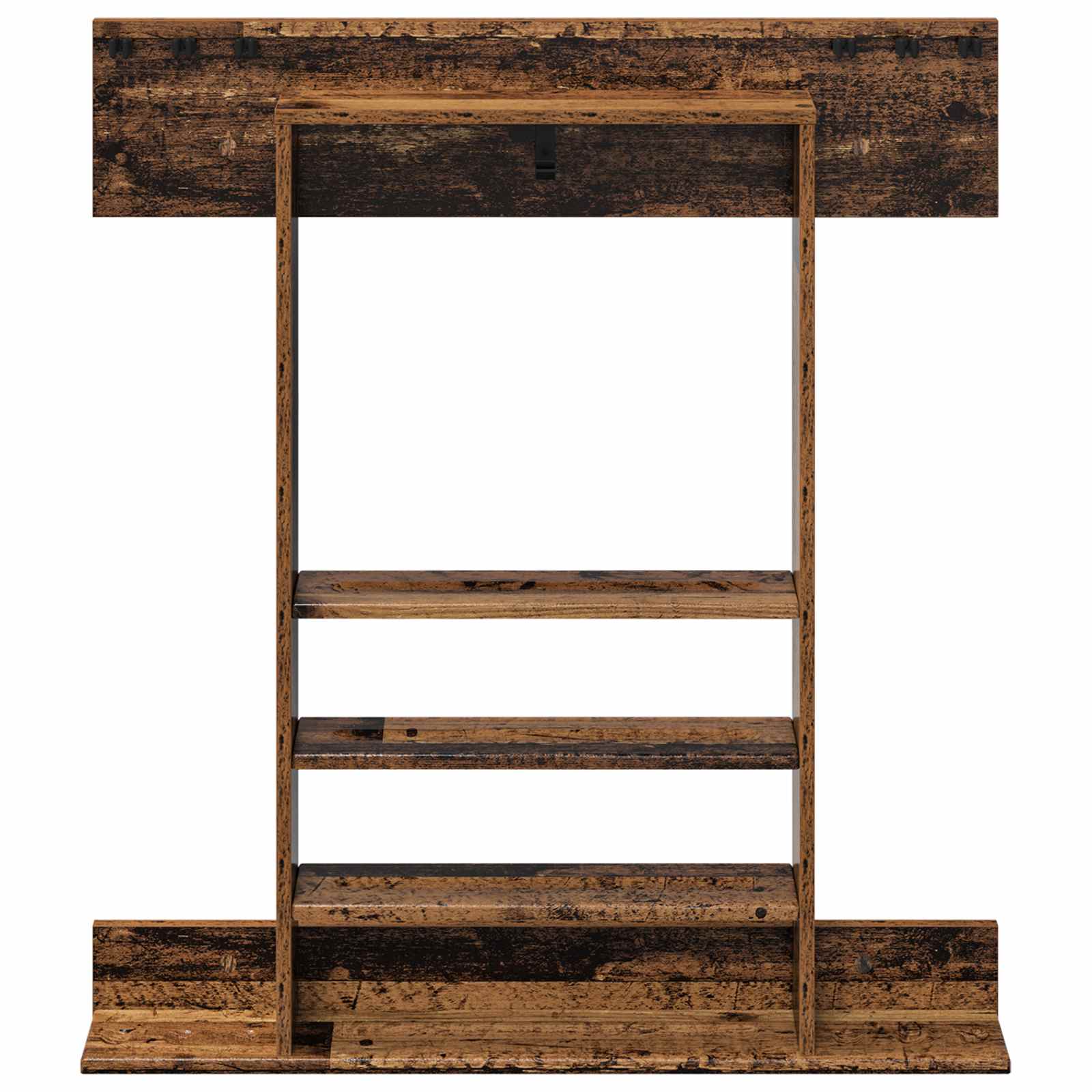 Billardqueue-Ständer Holzwerkstoff 93 x 12 x 103 cm Weiß