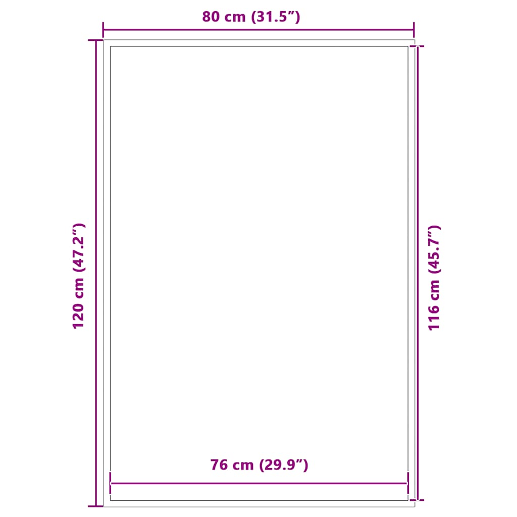 Fußmatte Anthrazit 40x60 cm