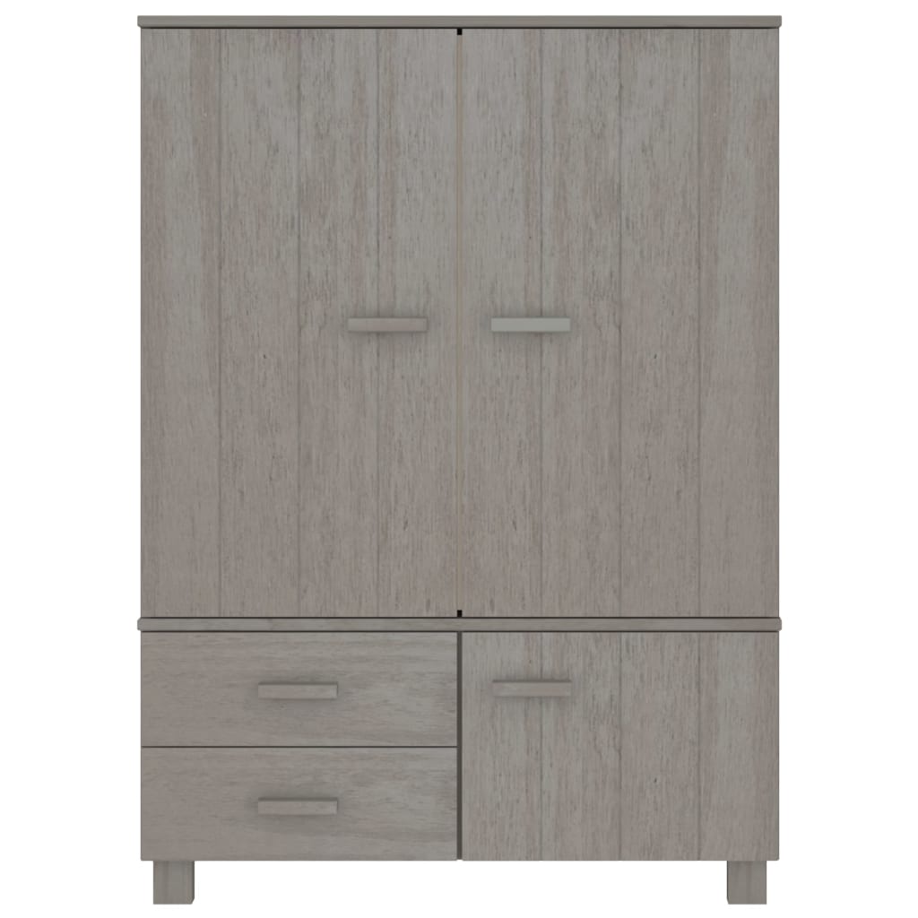 Kleiderschrank HAMAR Honigbraun 99x45x137 cm Massivholz Kiefer