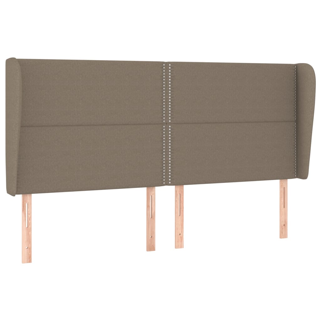 Kopfteil mit Ohren Dunkelgrau 83x23x78/88 cm Stoff