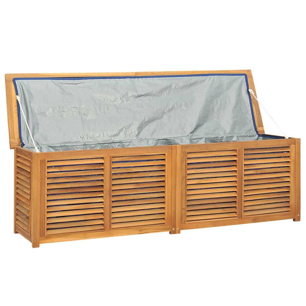 Gartenbox mit Beutel 60x50x58 cm Massivholz Teak