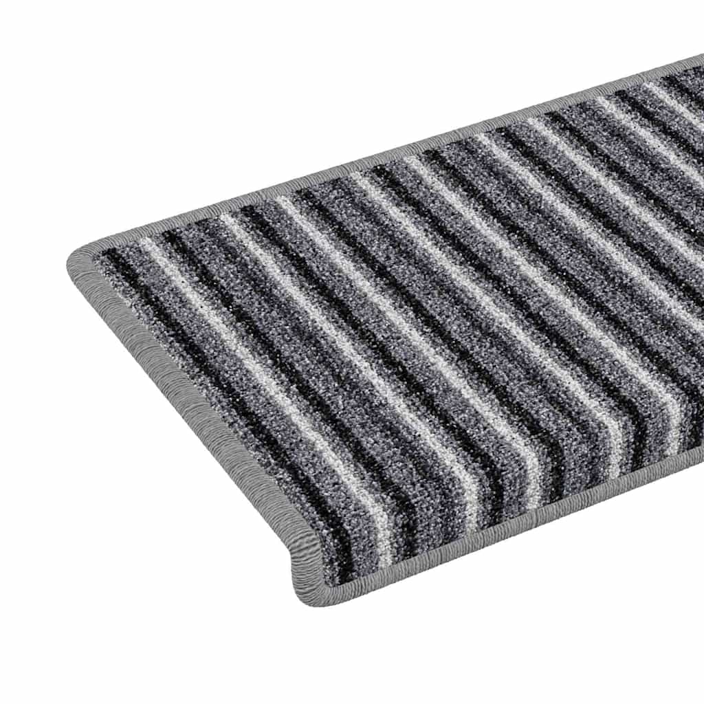 Selbstklebende Treppenschoner 15 pcs Anthrazit 65 x 21 x 4 cm