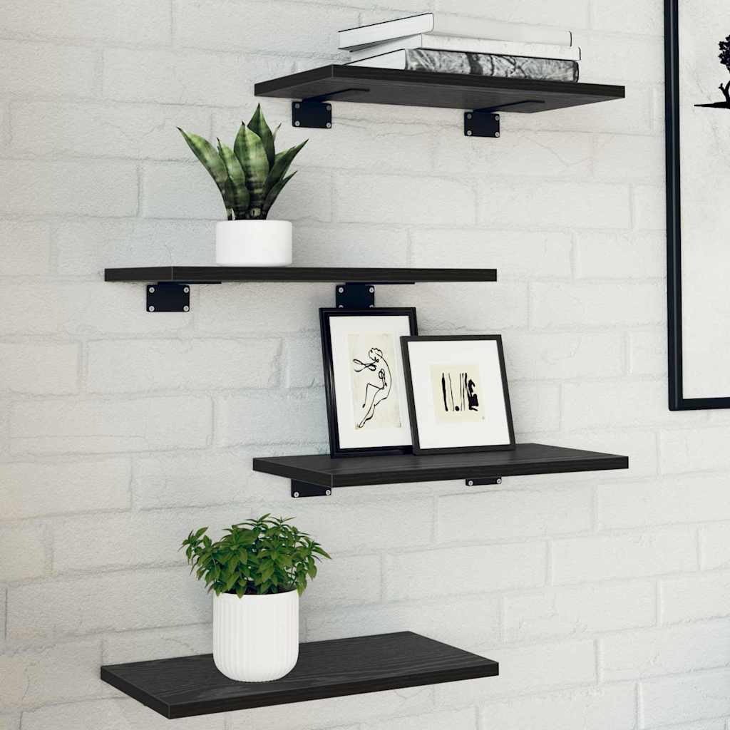 Bücherregal-Bretter 4 Stk. Weiß 40x10x1,5 cm Holzwerkstoff