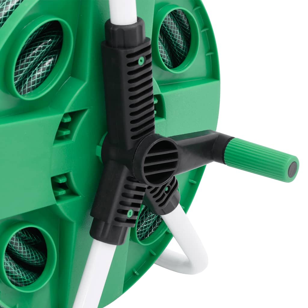 Schlauchtrommel Freistehend Grün mit 20 m Schlauch PVC