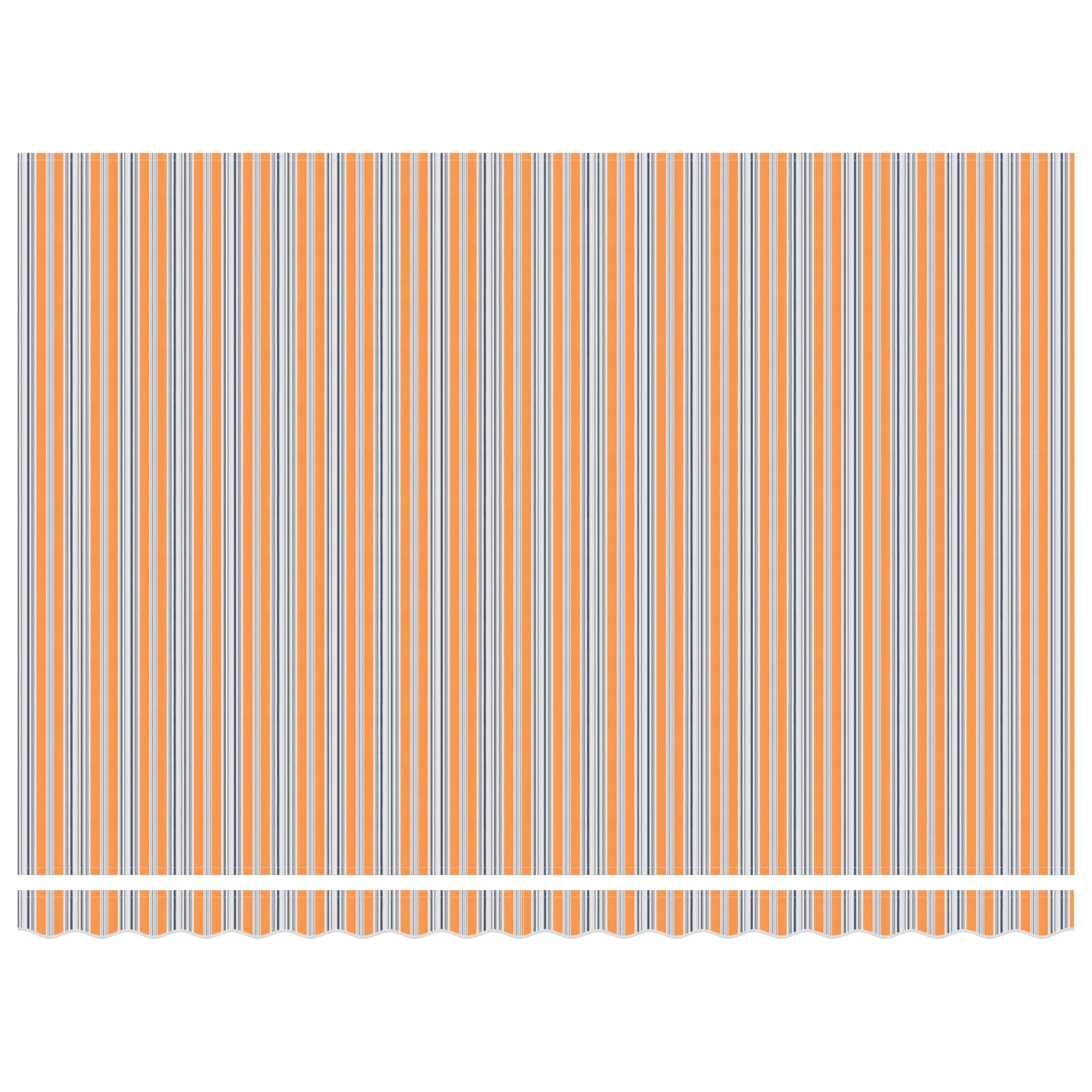 Markise Manuell Einziehbar mit LED 300x250 cm Blau und Weiß
