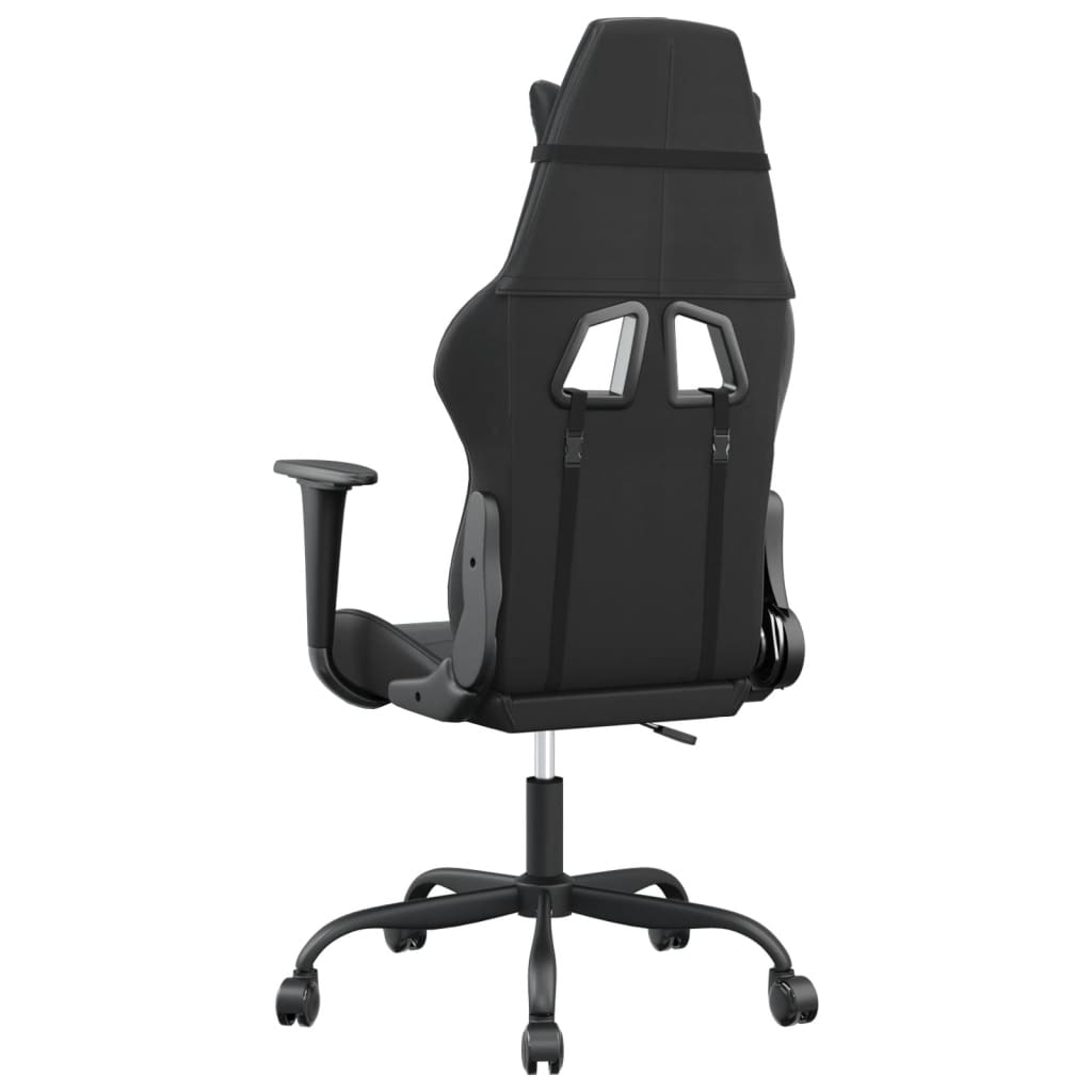 Gaming-Stuhl mit Massagefunktion Schwarz und Rot Kunstleder