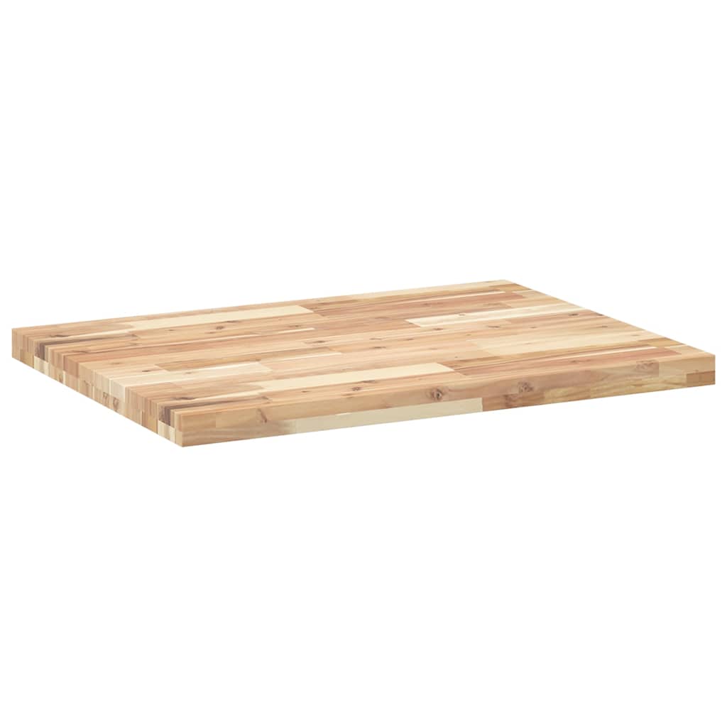 Schreibtischplatte Unbehandelt 60x50x2 cm Massivholz Akazie