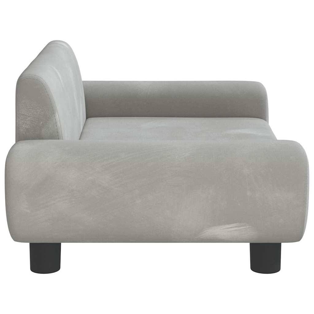 Hundebett Blau 100x54x33 cm Samt