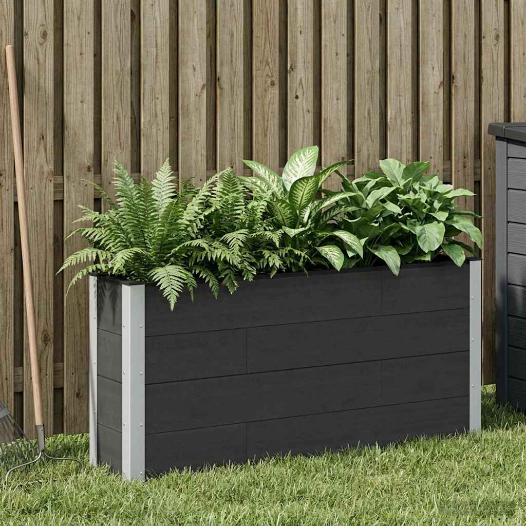 Garten-Hochbeet 200x50x54 cm WPC Grau