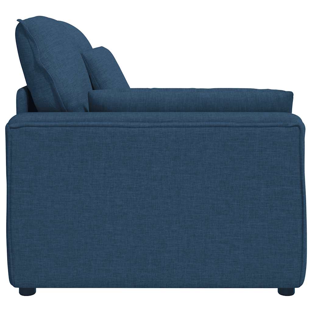 Modulares Sofa Endmodul mit Armlehne Kissen Hellgrau 100 cm
