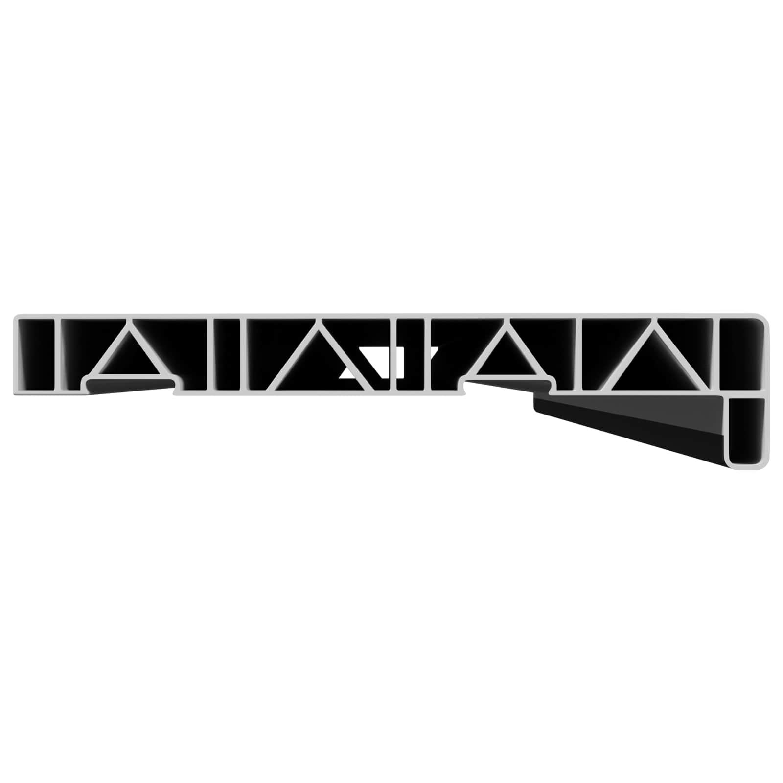 Fensterbank Weiß 60 x 10 x 4,5 cm PVC
