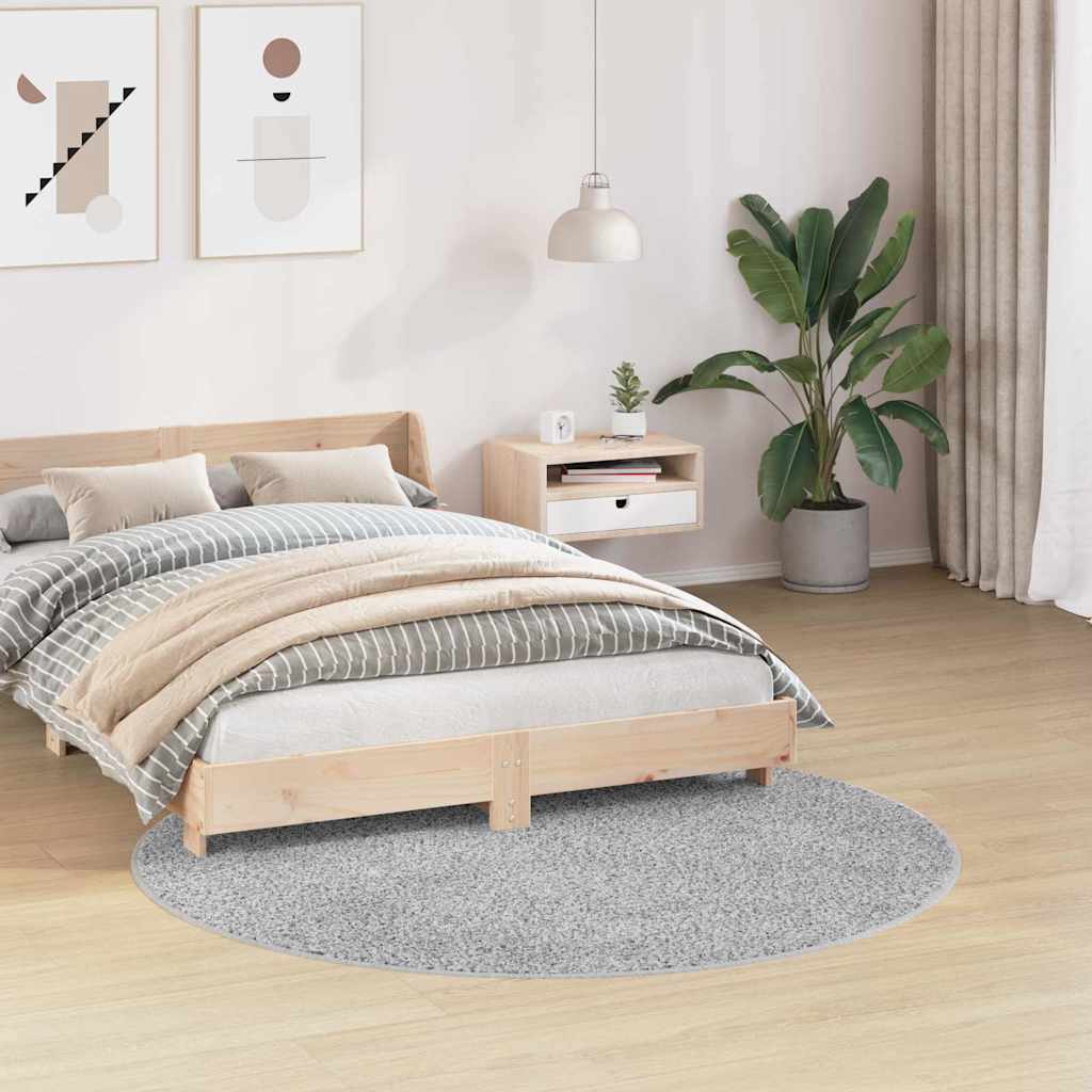 Anti-Rutsch Shaggy Teppich Dunkelgrau 200 x 200 cm PP