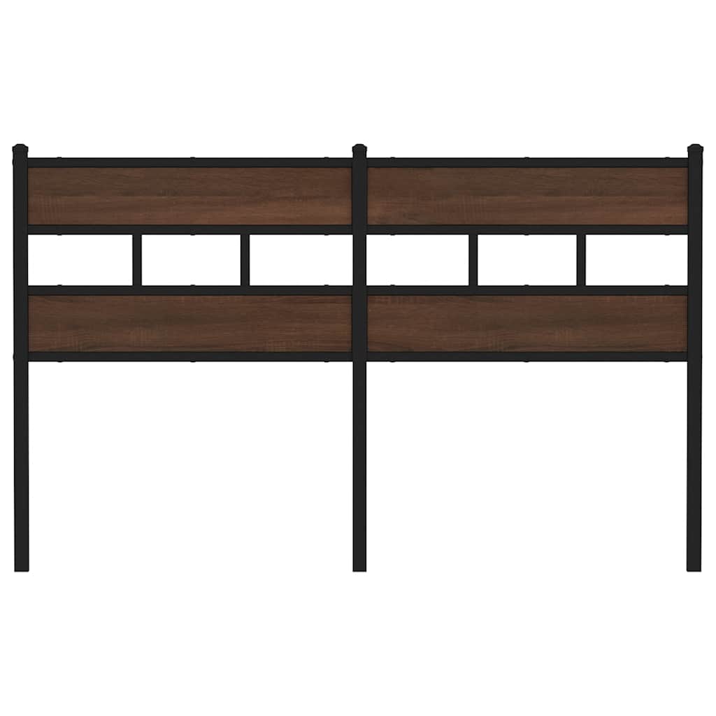 Ersatz-Kopfteil Räuchereiche 100 cm Eisen und Holzwerkstoff