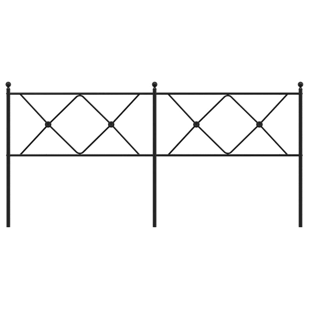 Ersatz-Kopfteil Metall Schwarz 75 cm