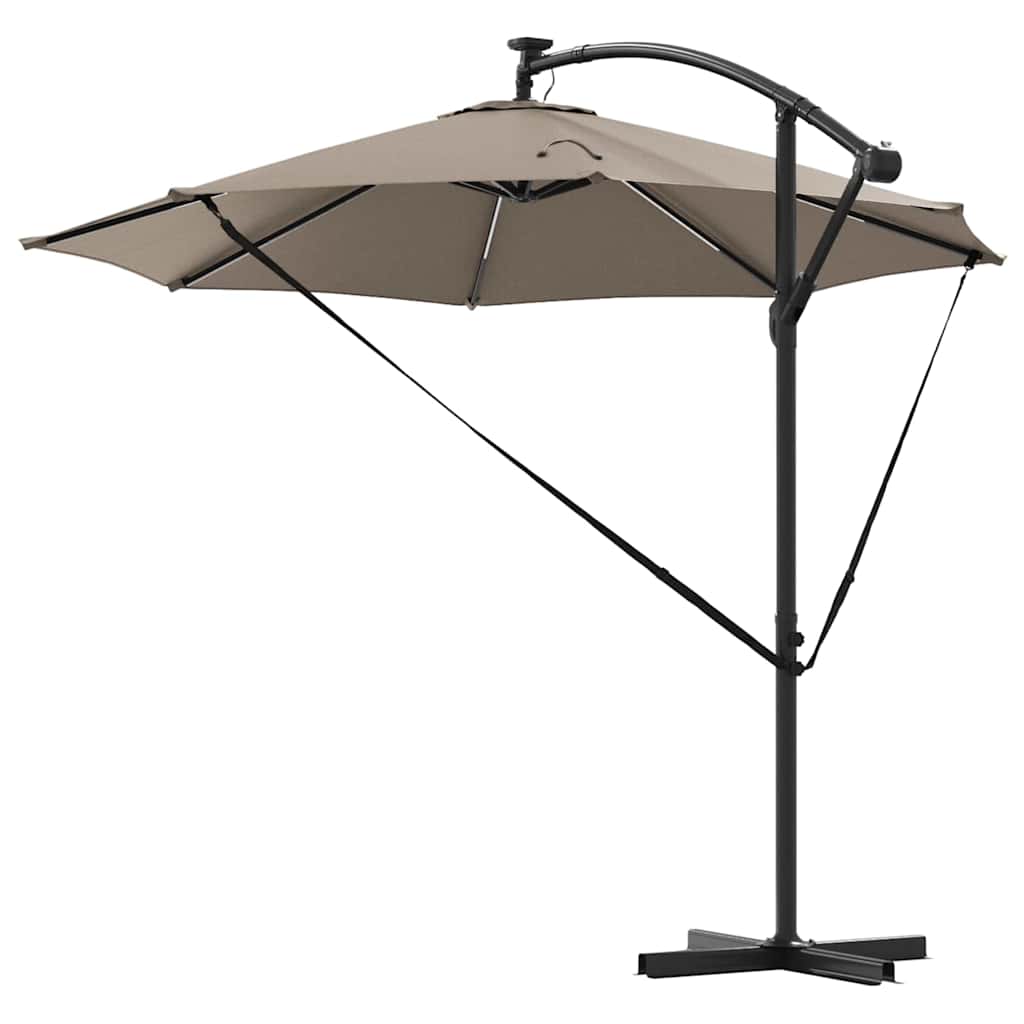 Sonnenschirm Sand 294 x 294 x 248 cm Polyester und Aluminium