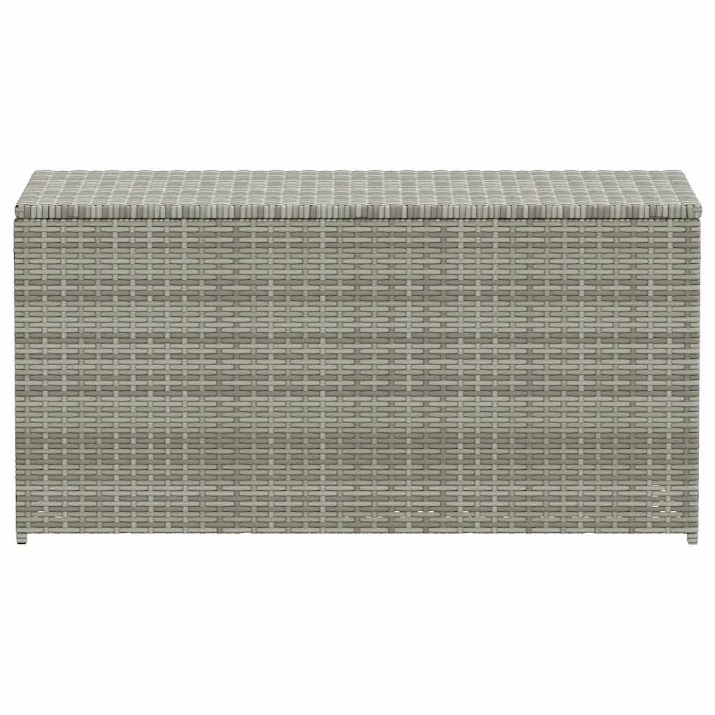 Gartentruhe Schwarz 283L Poly Rattan