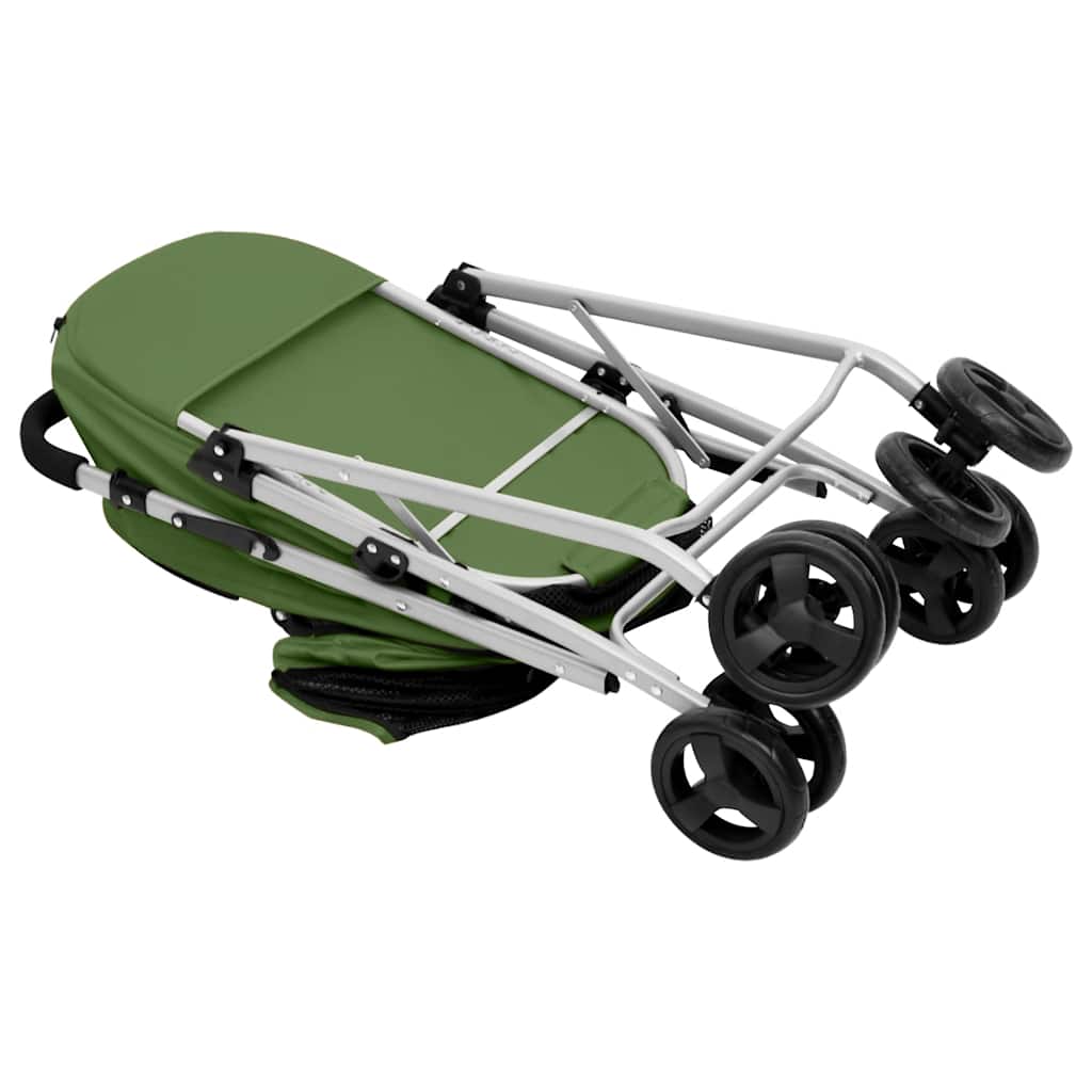 Hundewagen für 2 Hunde Faltbar Rot 83x48x97 cm Oxford-Gewebe