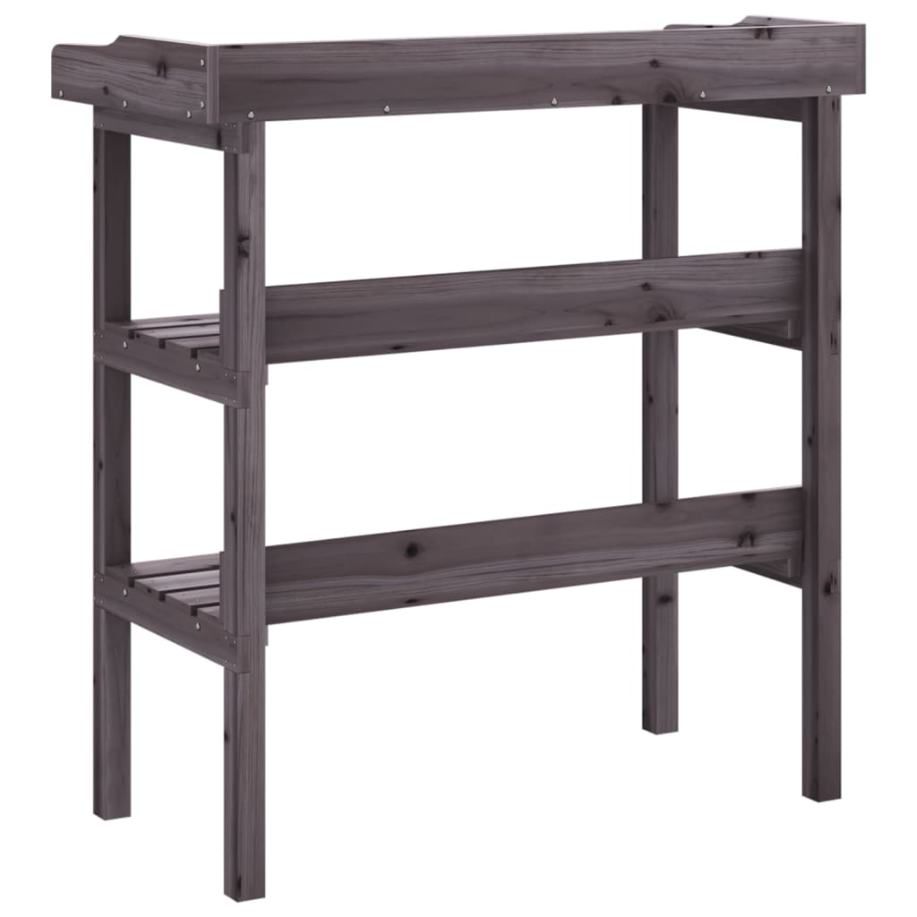 Pflanztisch mit Ablagen 78x38x82,5 cm Massivholz Tanne
