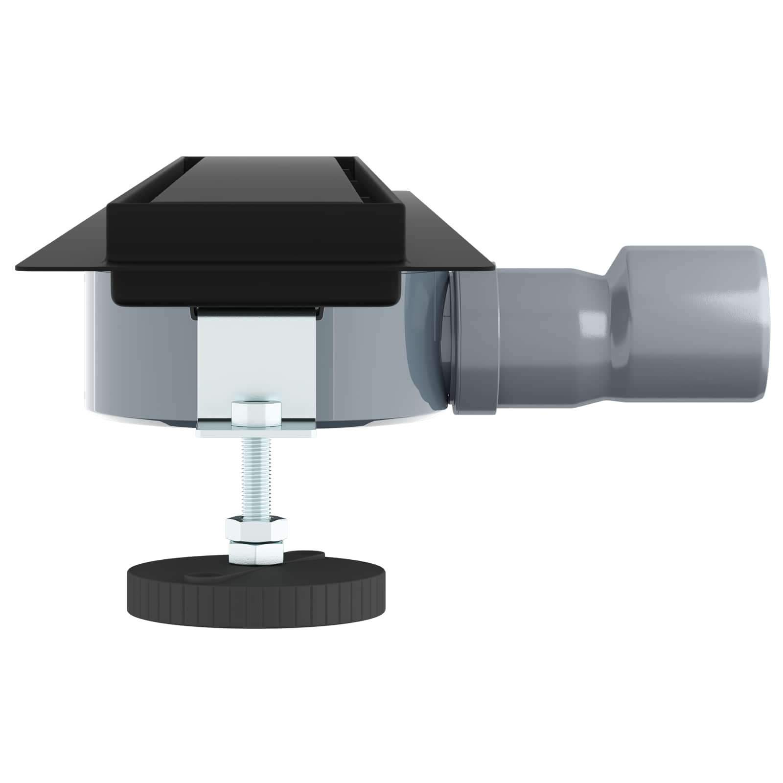 Duschablauf 2-in-1 mit 360° Siphon Silber 54 x 11 x 9,5 cm