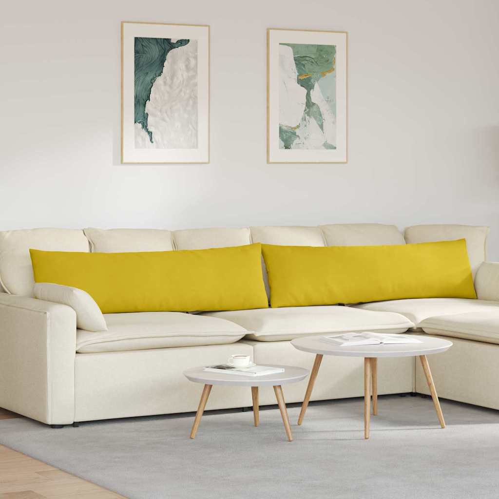 Sofakissen 2 Stück Blau 50 x 30 cm Cordstoff