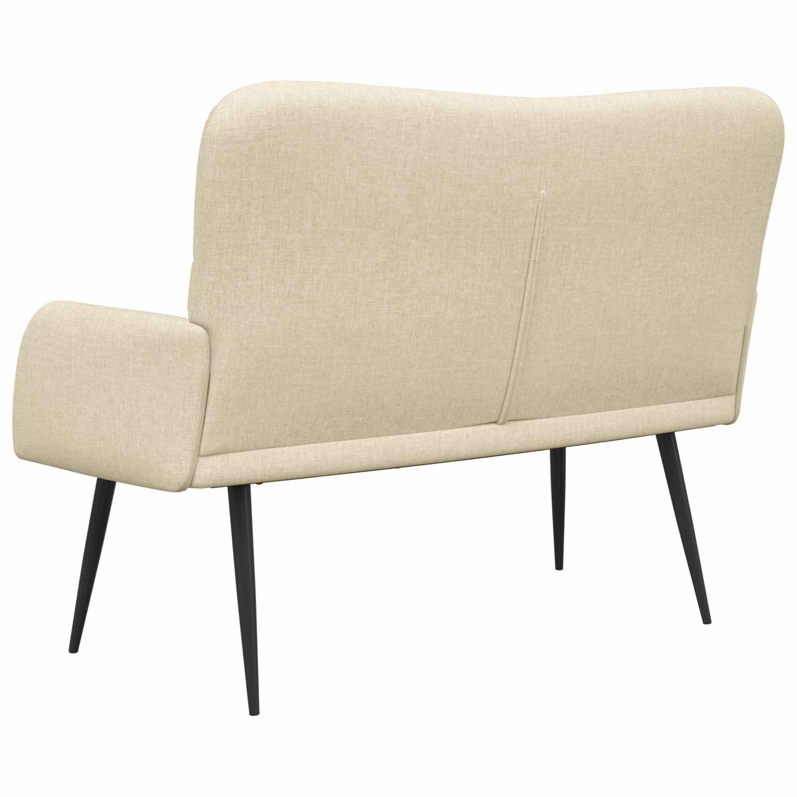 2-Sitzer Sofa Hellgrau 115 x 61 x 87 cm Stoff