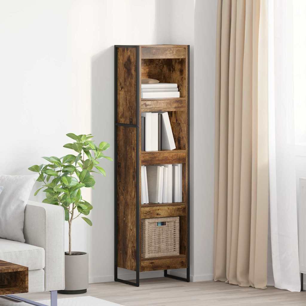 Bücherregal 2 pcs Schwarz Eichen-Optik 60 x 30 x 189,5 cm