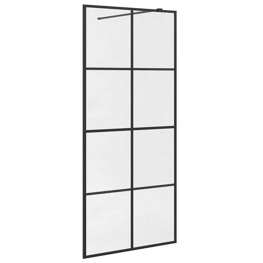 Duschwand für Begehbare Dusche mit Klarem ESG Glas 80x195 cm