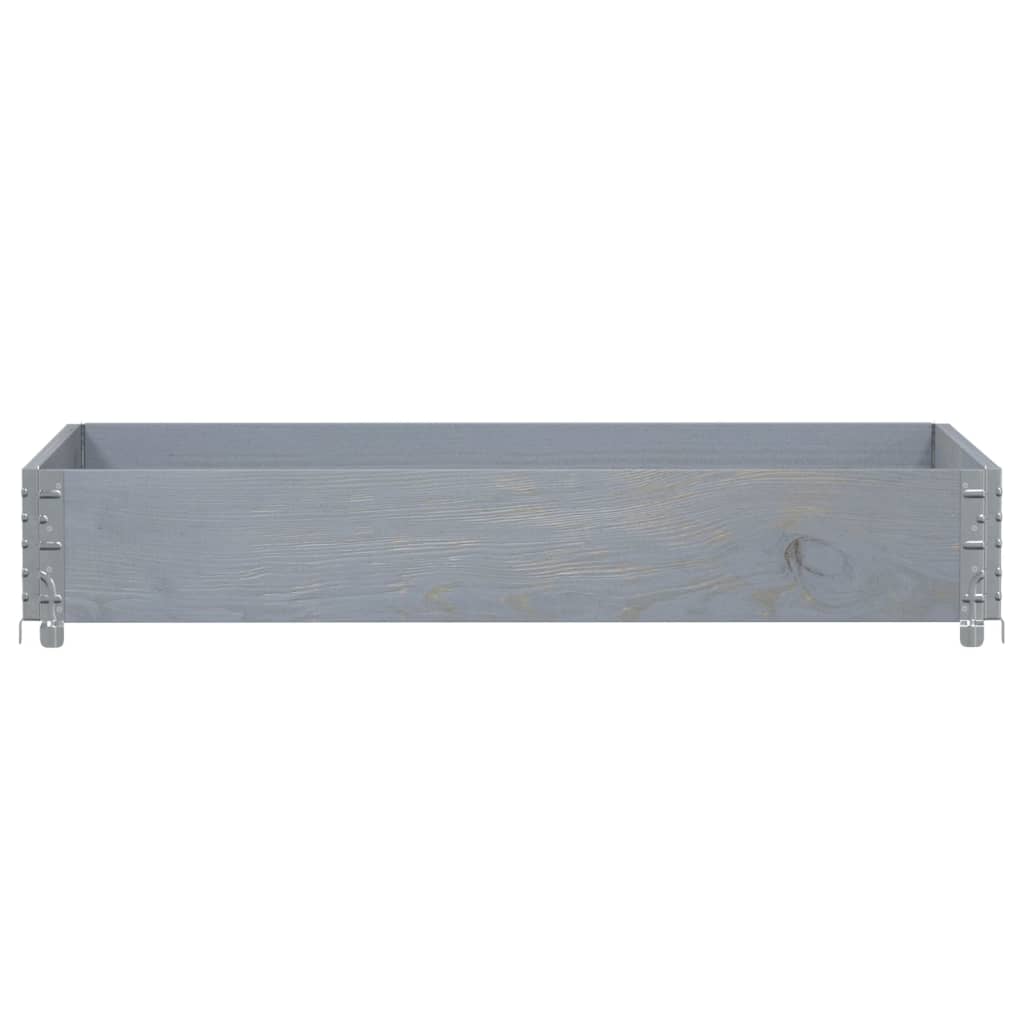 Pflanzkasten Grau 150x100 cm Massivholz Kiefer